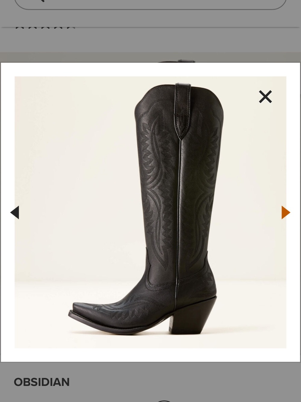 Ariat Casanova X Toe Western Knee-High Boot Size 8 NEW! - Picture 3 of 11